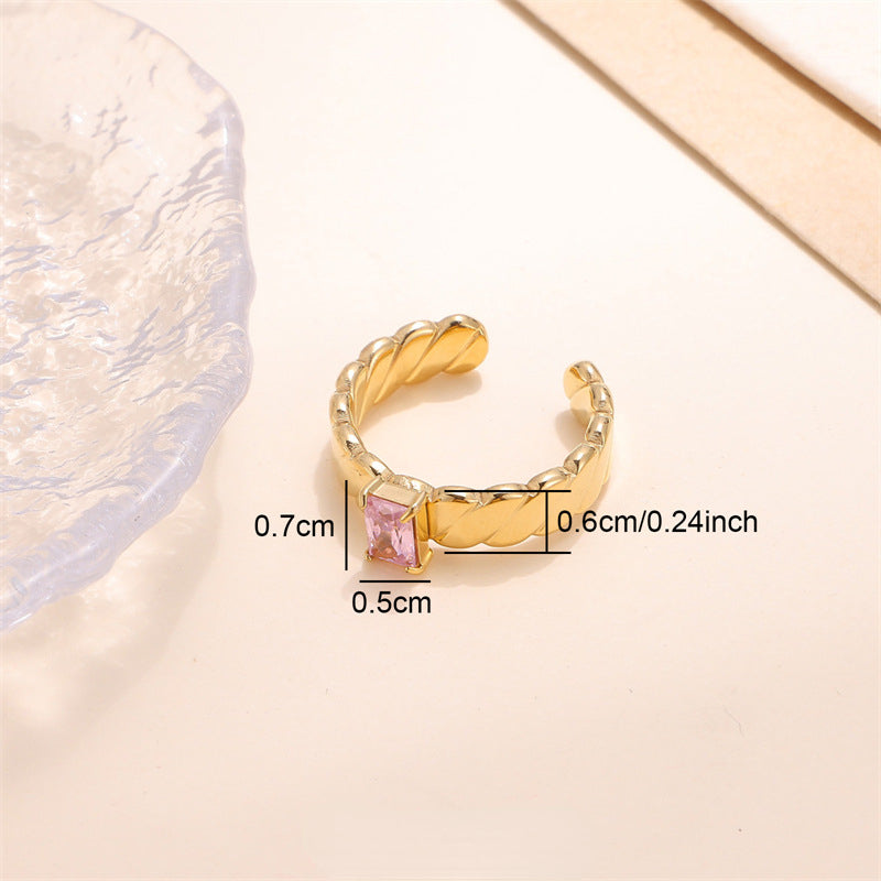 Wholesale Stainless Steel Diamond Ring